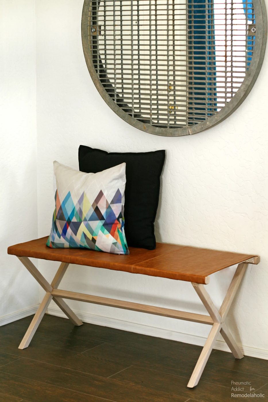How to make a leather director's bench