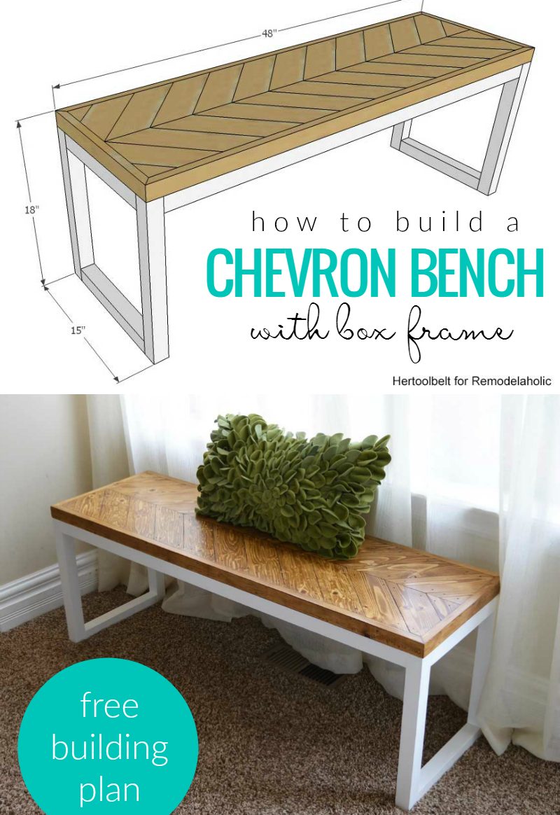 How To Build A Chevron Bench With Box Frame @Bekob Cro