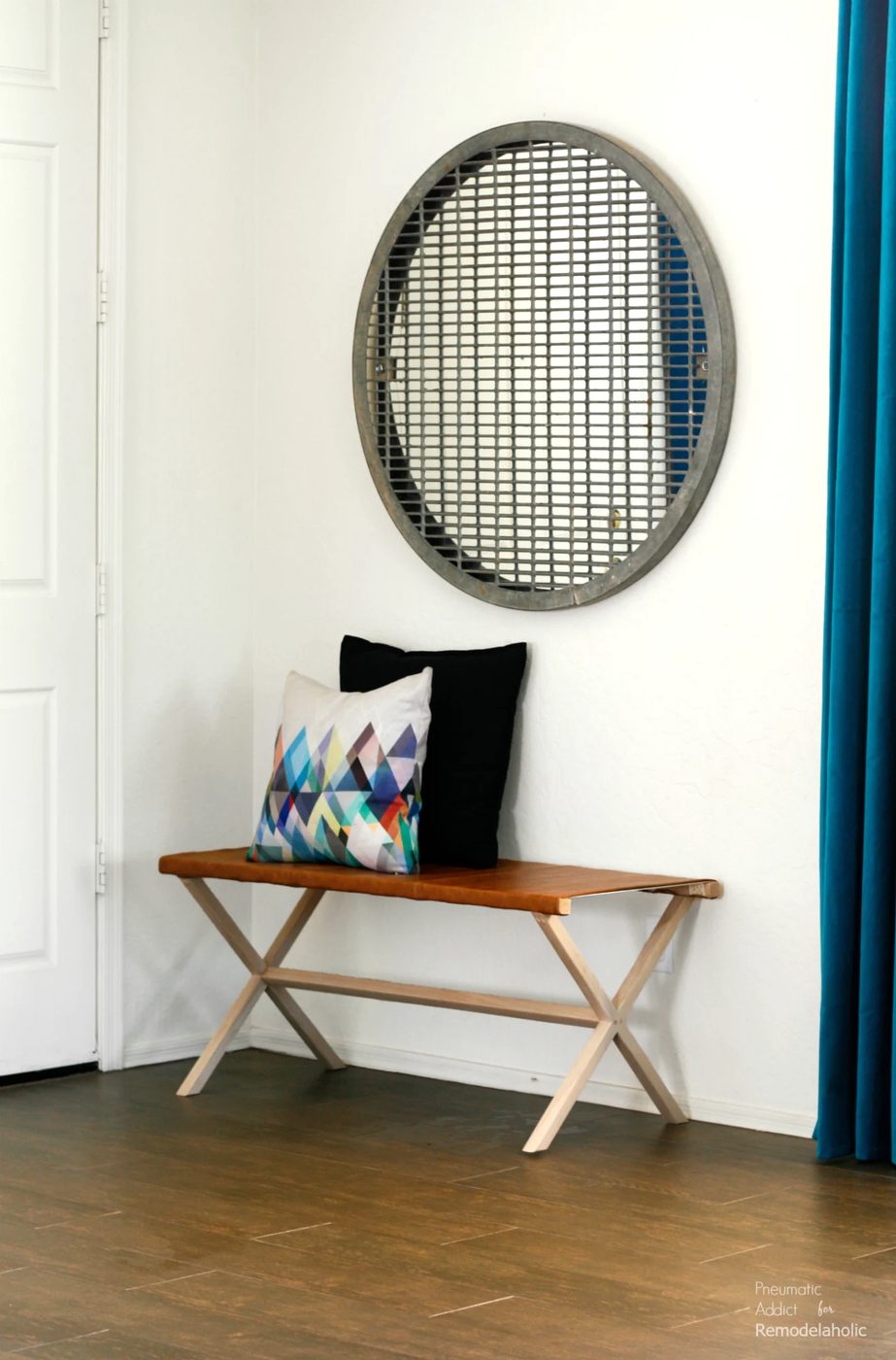 How to make a leather director's bench