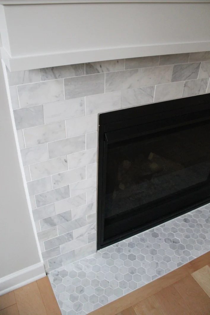 carerra marble fireplace Construction2Style