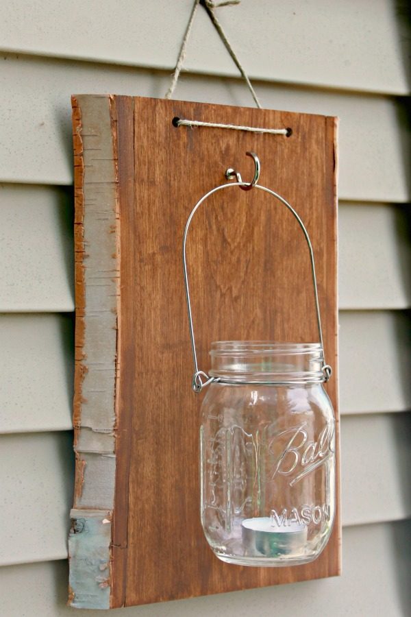 Mason Jar Hanger - use as a vase, utensil holder, or lantern, so straightforward and under $20!