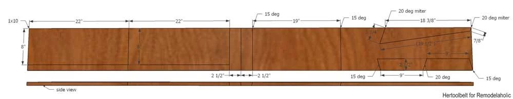 I love unexpected design features! Free plans to build a Mid-Century Modern side table with convenient magazine or book holder. Build this side table with only 1 board!