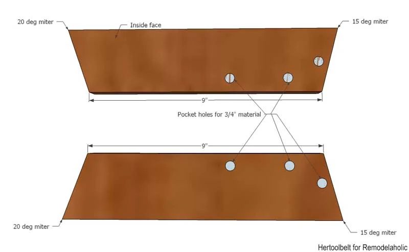 I love unexpected design features! Free plans to build a Mid-Century Modern side table with convenient magazine or book holder. Build this side table with only 1 board!