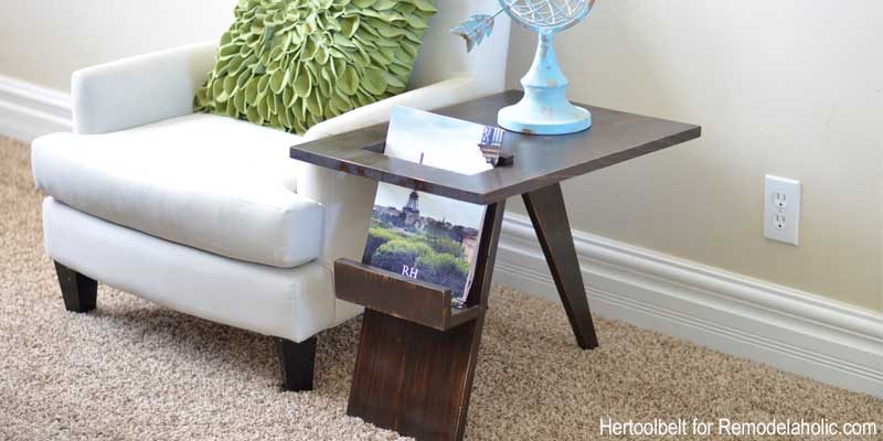 Build a Handmade Mid-Century Modern Side Table and Magazine Holder