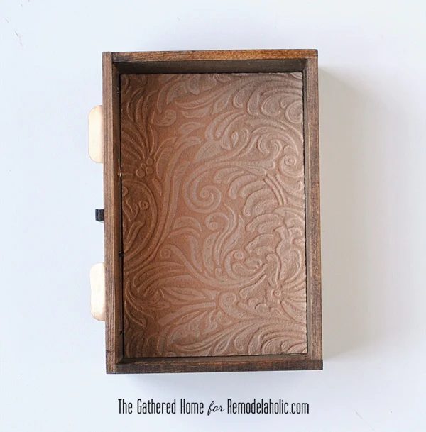Handmade Miniature Card Catalog Storage Box | The Gathered Home for Bekob.com #cardcatalog #walkthrough #vintage