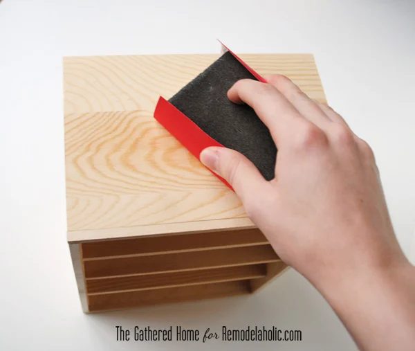Handmade Miniature Card Catalog Storage Box | The Gathered Home for Bekob.com #cardcatalog #walkthrough #vintage