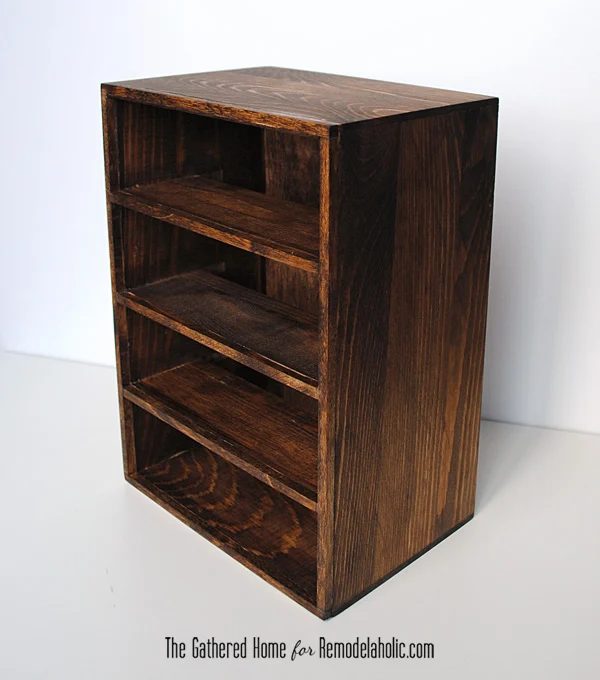 Handmade Miniature Card Catalog Storage Box | The Gathered Home for Bekob.com #cardcatalog #walkthrough #vintage