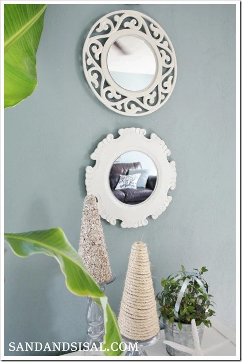 straightforward handmade mirrors from charger plates