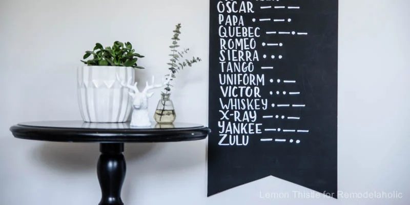 Handmade Modern Alphabet Wall Art Pennant