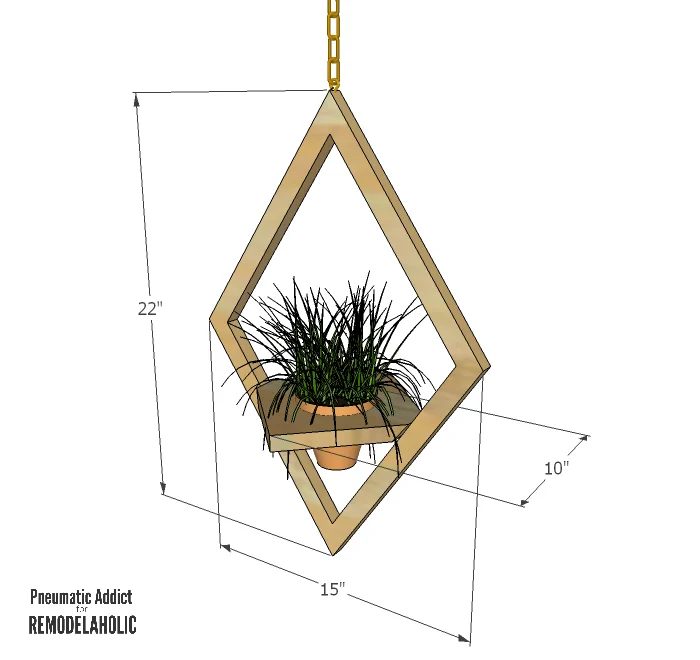 West Elm Hanging Planter Dimensions WM
