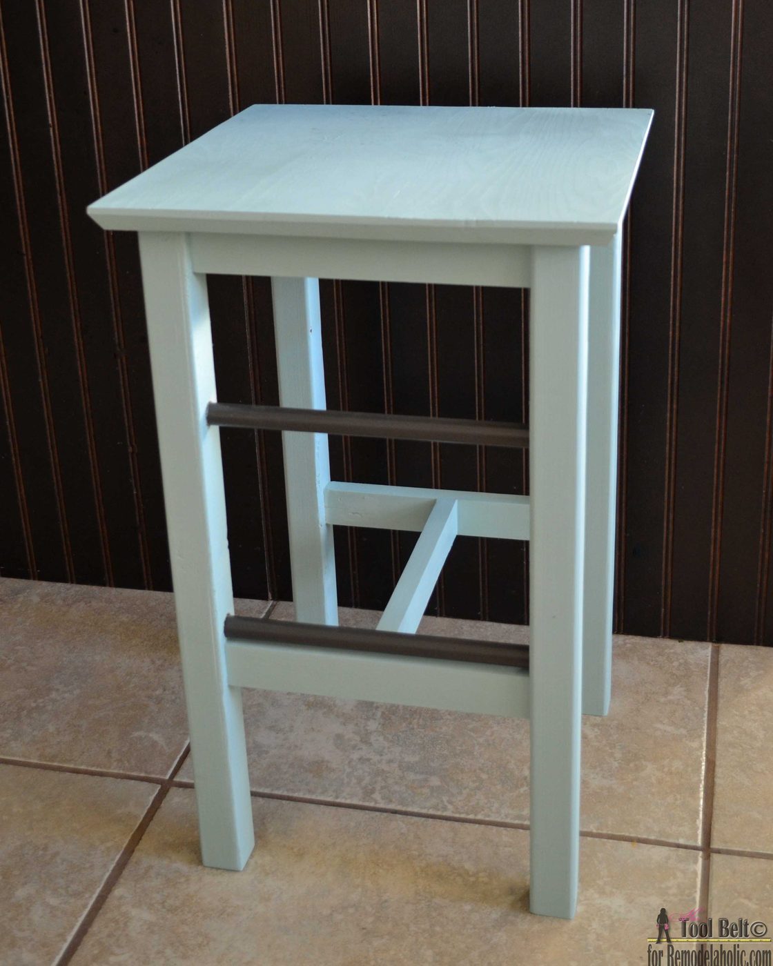 Easily build your own Handmade bar stools with these free plans on Bekob.com