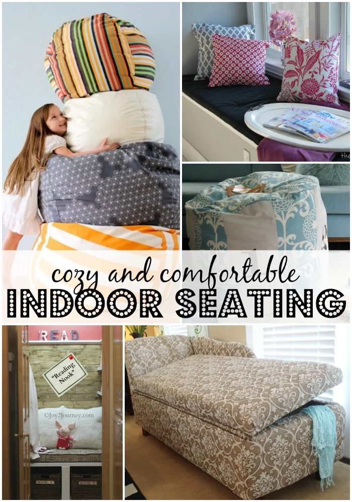 Comfortable and Cozy Indoor Seating options and Tutorials from Bekob