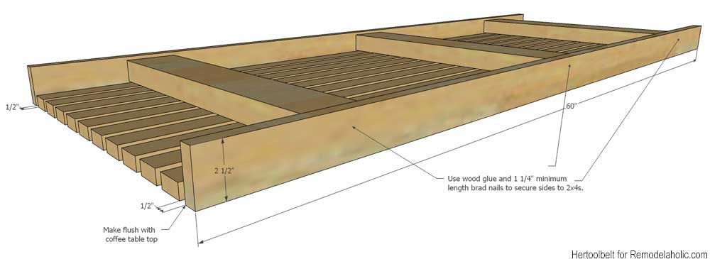 Build an straightforward direct and stylish MCM coffee table with free plans.