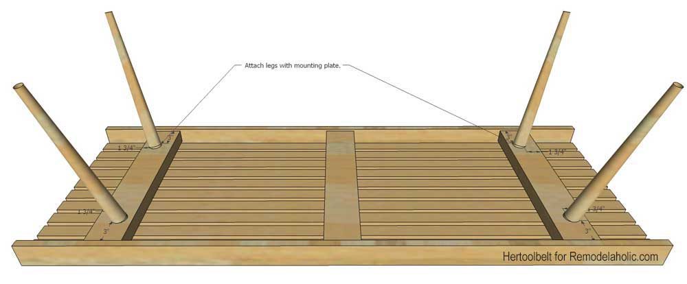 Build an straightforward direct and stylish MCM coffee table with free plans.