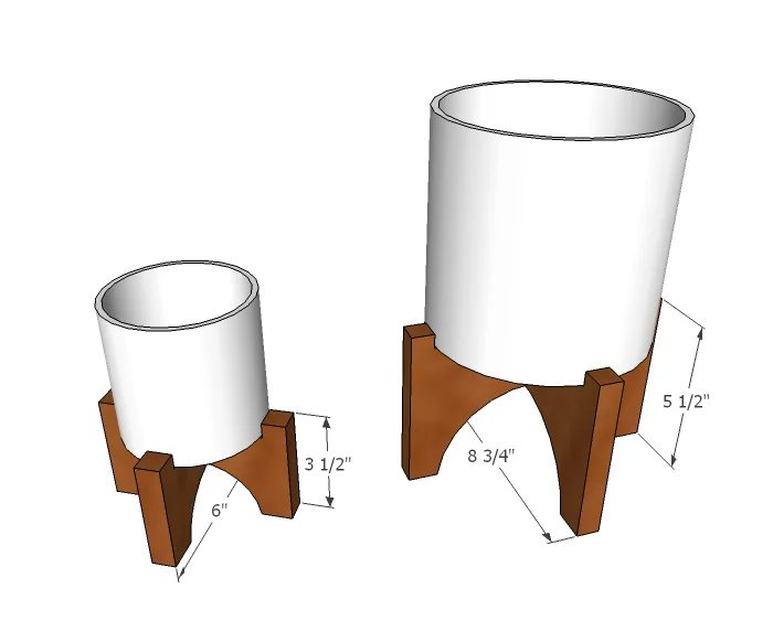 West Elm Planter Dimensions