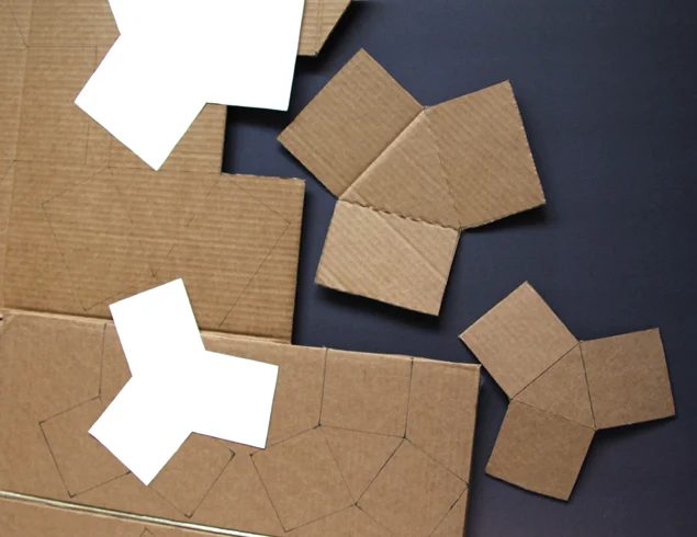 template and walkthrough for handmade modular geometric concrete planters, A Piece of Rainbow on Bekob