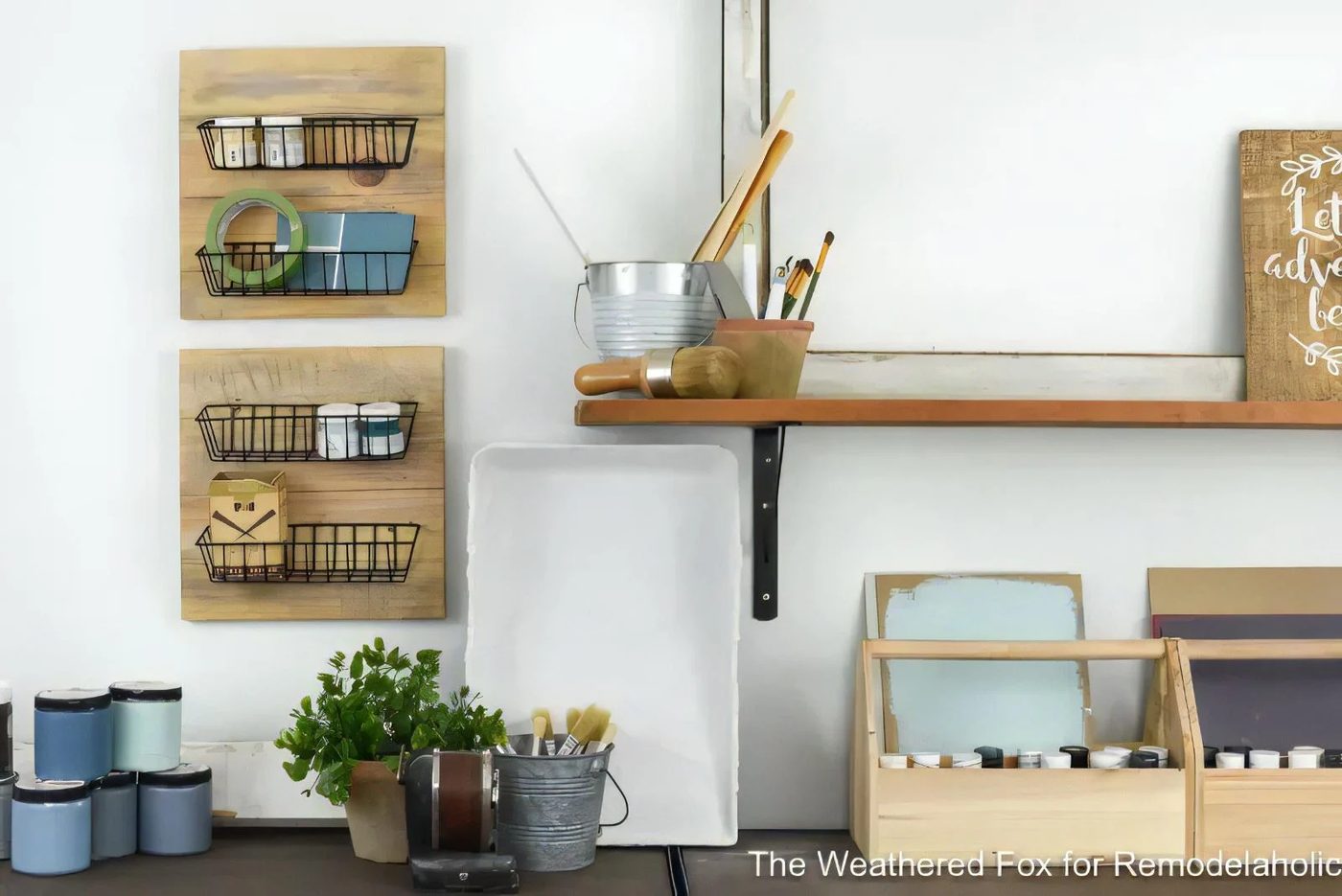 5 Handmade Farmhouse Wall Baskets. Create Farmhouse Style Wall Baskets With Dollar Store Items 084305