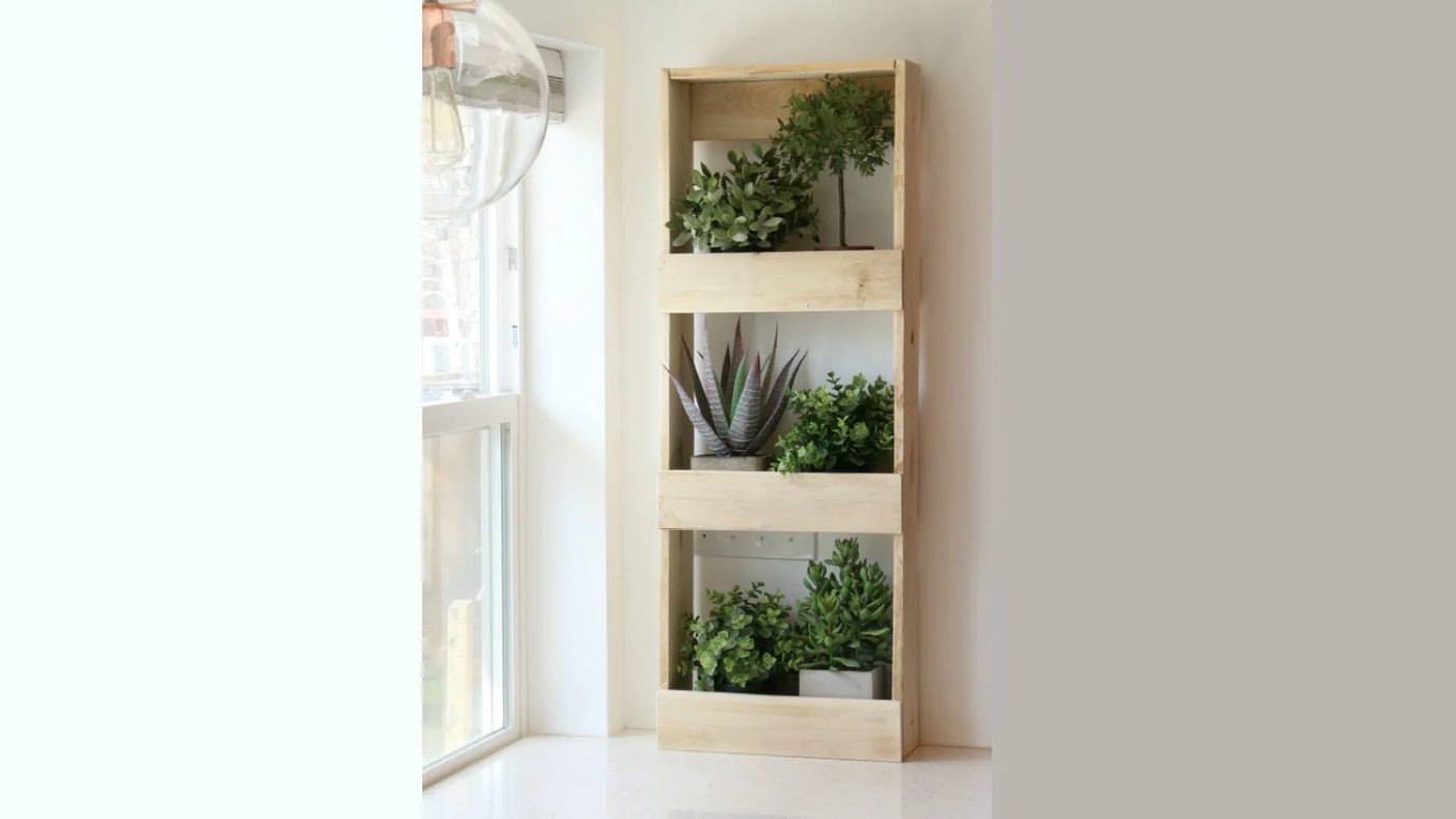 9 straightforward To Build Rustic Wood Wall Bin As Herb Garden For Plants Bekob