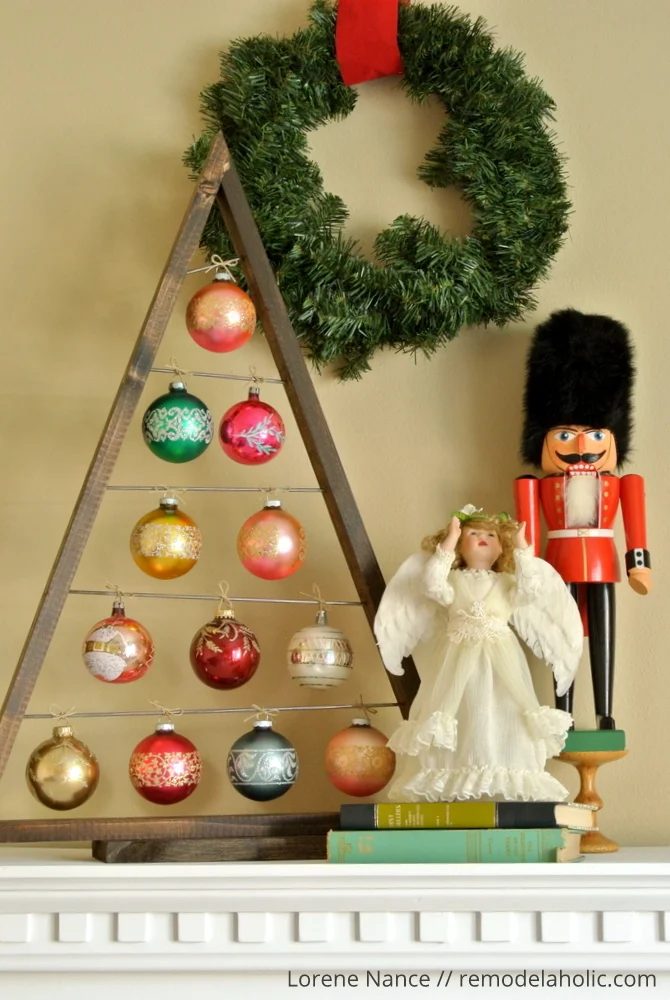 Knockoff the Crate and Barrel wood ornament display tree for a fraction of the price using these free plans! Use it as an advent calendar or as a replacement for a traditional tree