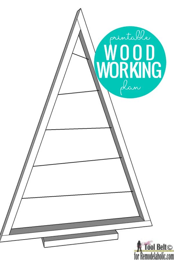 Build A Handmade Wooden Ornament Tree To Hold Christmas Ornaments, Instant Download Woodworking Plan #Bekob