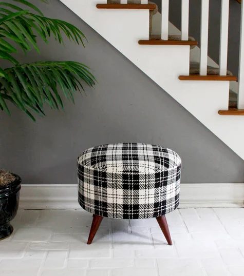 handmade ottomans | salvaged spool ottoman by modhomeecteacher, Design Sponge