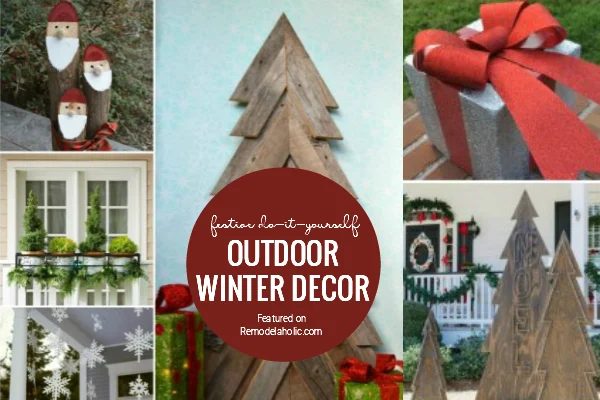 Handmade Outdoor Winter Decor Featured On Bekob