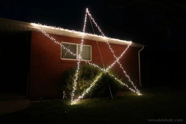 16 Foot Diy Giant Christmas Light Star For Outdoor Holiday Light Display Bekob 600x400 1