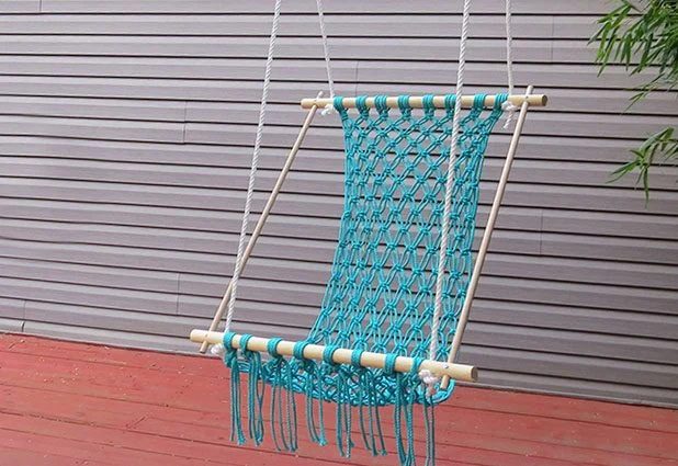 handmade crocheted hammock