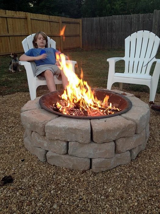 handmade fire pit