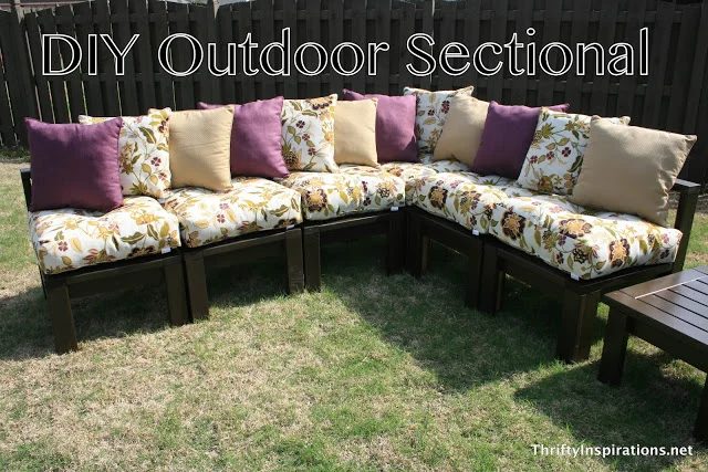 handmade outdoor sectional