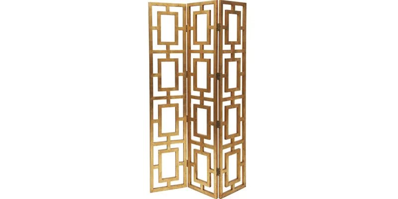 Handmade Geometric Fretwork Screen