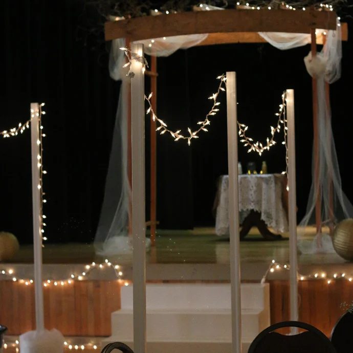 Diy String Light Stands For A Wedding, Petite Modern Life For Bekob