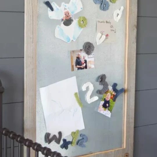 Child's Masterpiece Gallery straightforward Metal Magnetic Display Board