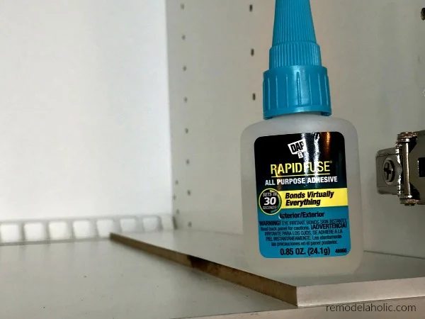 DAP Rapid Fuse Adhesive To Quickly Install Cabinet Organizer Dividers #Bekob