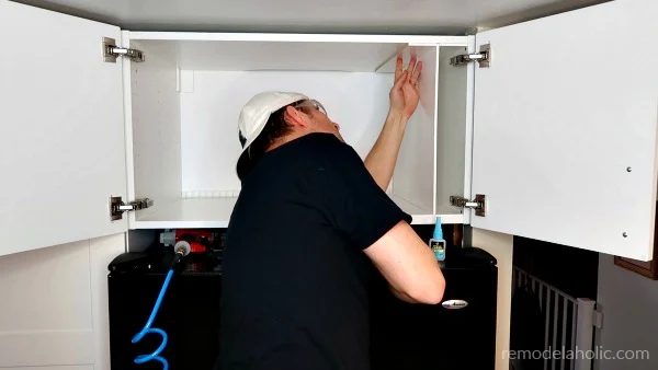 Use DAP Rapid Fuse Glue To Secure Cabinet Organizer Dividers #Bekob