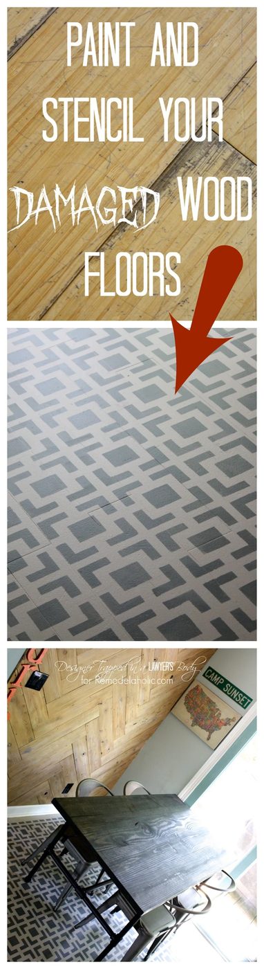 WOW! Paint and stencil your kitchen floors for high impact on a tiny modest-cost! Full walkthrough by Designer Trapped in a Lawyer's Body for Bekob.com