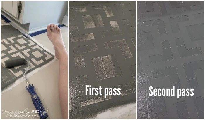 WOW! Paint and stencil your kitchen floors for high impact on a tiny modest-cost! Full walkthrough by Designer Trapped in a Lawyer's Body for Bekob.com!