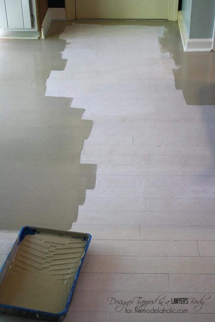 WOW! Paint and stencil your kitchen floors for high impact on a tiny modest-cost! Full walkthrough by Designer Trapped in a Lawyer's Body for Bekob.com!