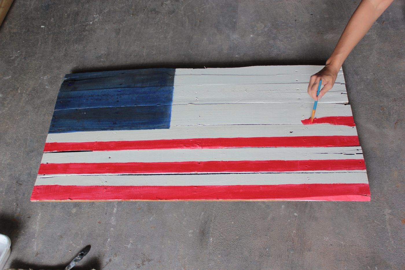 Handmade Pallet Slat Flag