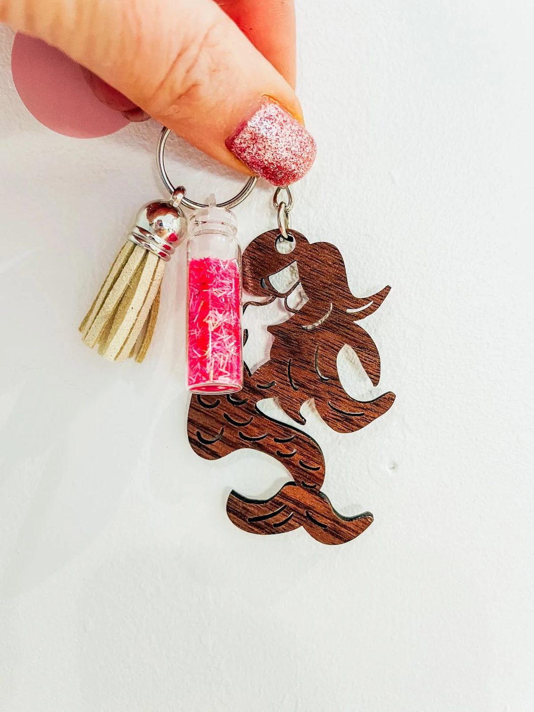 Mermaid Keyring Made On Glowforge