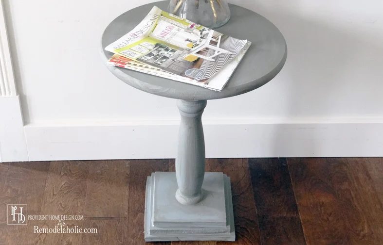 Handmade Pedestal Accent Table