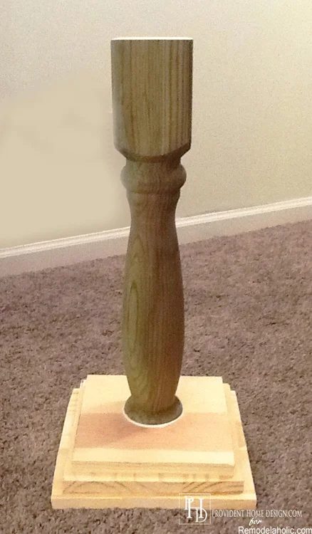Handmade Pedestal Accent Table Instructions