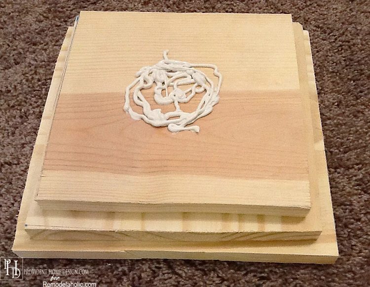 Apply Liquid Nails to Attach Accent Table Leg