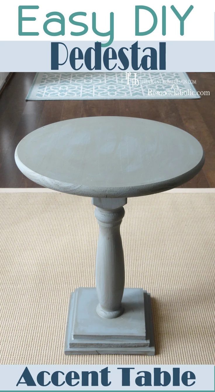 straightforward Handmade Pedestal Accent Table | Bekob.com