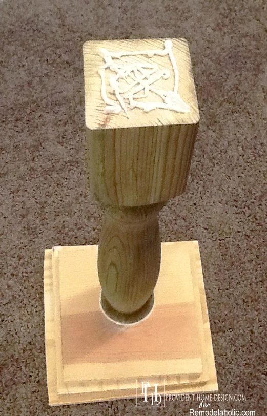 Connect Top of Side Table with Liquid Nails