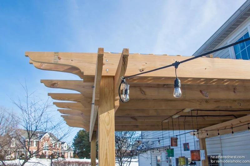 how to build a pergola on a deck, direct Handmade deck pergola walkthrough