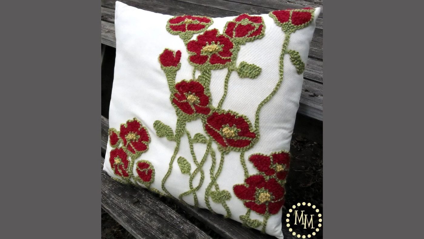 6 Embroidered Pottery Barn Pillow Dupe 023718