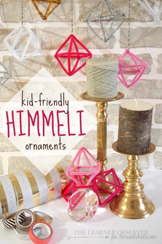 Make kid-friendly himmeli ornaments using pipe cleaners | walkthrough from The Learner Observer for @Bekob