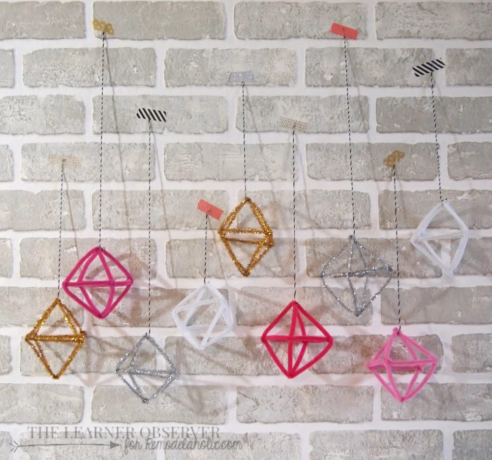 Handmade Pipe Cleaner Himmeli Ornaments - The Learner Observer for Bekob.com