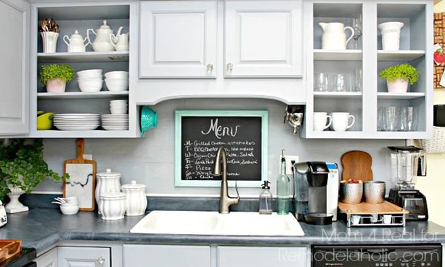Peel and stick vinyl flooring backsplash